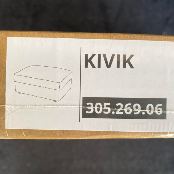 IKEA KIVIK Cover for Ottoman Tibbleby Light Gray Slipcover 305.269.06 - Picture 3 of 3